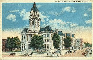 Courthouse Postcard w/Clock Tower